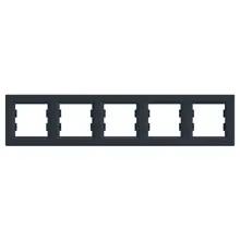 Schneider ASFORA frame cover five-fold ANTHRACITE