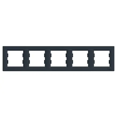Schneider ASFORA frame cover five-fold ANTHRACITE