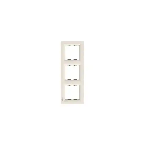 Schneider ASFORA frame cover triple vert. CREAM