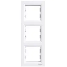 Schneider ASFORA frame cover triple vert. POLAR