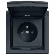 Schneider ASFORA set single plug-in mains 2P+PE ANTRACIT IP44