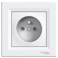 Schneider ASFORA set single plug-in mains 2P+PE shutters POLAR