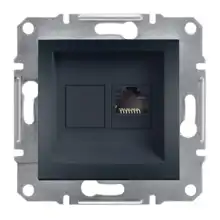 Schneider ASFORA set single socket data RJ45 ANTRACIT