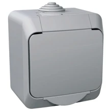 Schneider CEDAR PLUS socket. 230V 16A 2P+PE IP44 grey