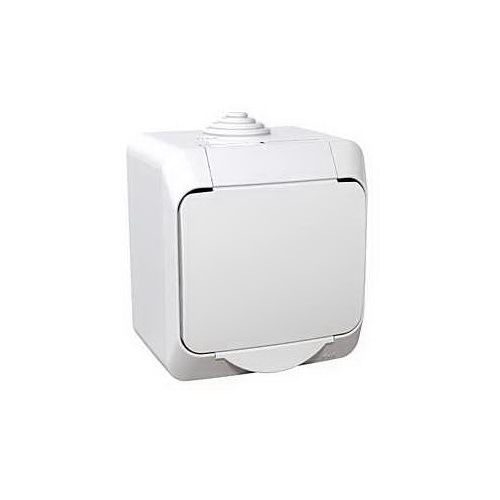 Schneider CEDAR PLUS socket. 230V 16A 2P+PE IP44 white