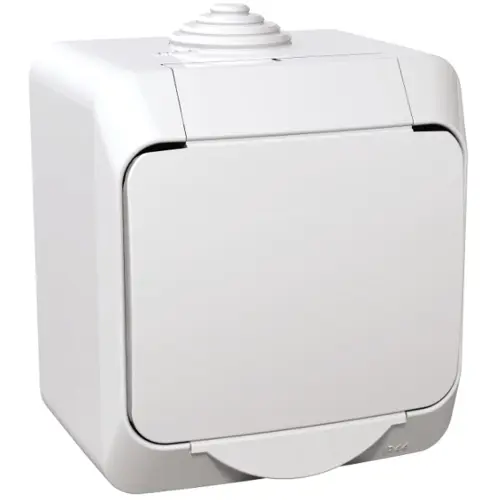 Schneider CEDAR PLUS socket. 230V 16A 2P+PE IP44 white