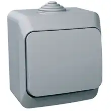 Schneider CEDAR PLUS switch 1-pole. r. 1 IP44 gray