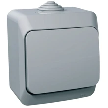 Schneider CEDAR PLUS switch.alternative r. 6 IP44 gray