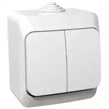 Schneider CEDAR PLUS switch. serial r. 5 IP44 white