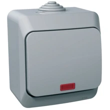 Schneider CEDAR PLUS switchable r. 6So IP44 with orientation indicator gray