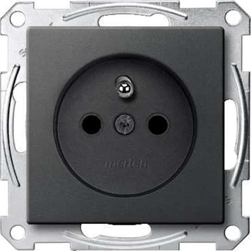 Schneider MERTEN plug-in network system-M 2P/PE 16A 250V screwless. Anthracite