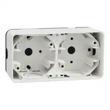 Schneider MUREVA krabice instal. povrch. 2-násobná 147x76x54mm IP55 ; bílá