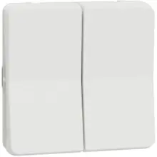 Schneider MUREVA strojek 2modul spínač. střídavý c.6+6 dvojitý IP55 ; bílá