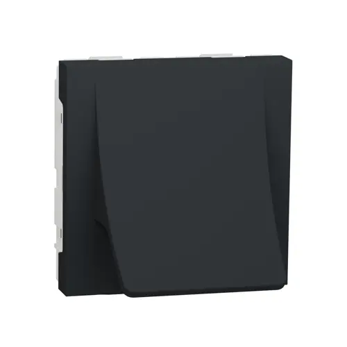 Schneider N.UNICA movement 2 module cable outlet; anthracite