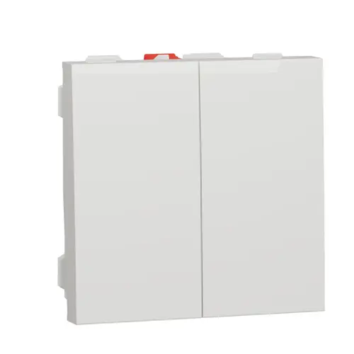 Schneider N.UNICA movement 2 module switch. serial c.5 ; white