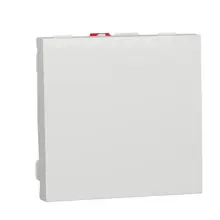 Schneider N.UNICA movement 2 module switch. single pole c.1 ; white