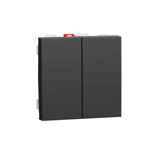 Schneider N.UNICA strojek 2modul spínač. střídavý c.6+6 dvojitý ;antracit