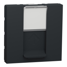 Schneider N.UNICA strojek 2modul zásuv.datová 1xRJ45 kat.6 UTP ; antracit