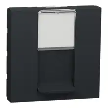 Schneider N.UNICA strojek 2modul zásuv.datová 1xRJ45 kat.6 UTP ; antracit