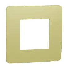Schneider N.UNICA.Studio.Color single cover frame; Light.Green/White