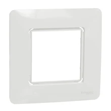 Schneider N.UNICA.Studio.Outline single cover frame; white 10-pack