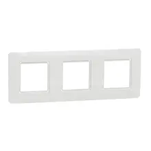 Schneider N.UNICA.Studio.Outline triple cover frame; white