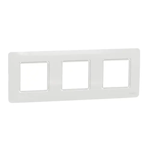 Schneider N.UNICA.Studio.Outline triple cover frame; white