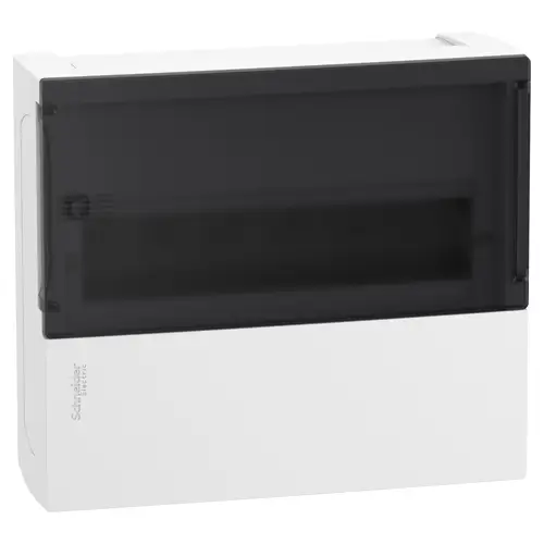 Schneider rozvodnice.na.omítku Mini.Pragma 12mod. IP40 kouř.dvířka bílá N/PE