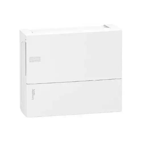 Schneider rozvodnice.na.omítku Mini.Pragma 12mod. IP40 plná.dvířka bílá N/PE