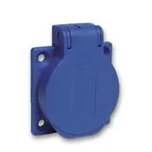 Schneider Schuko socket 50x50 16A 2P+PE 250V IP54 blue