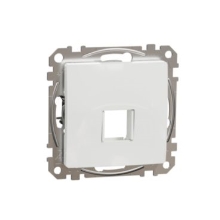 Schneider SEDNA central cover for socket. HDMI VGA; white