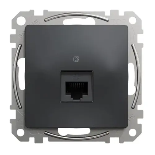 Schneider SEDNA data socket 1xRJ45 5e UTP anthracite
