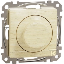 Schneider SEDNA dimmer. rotatable birch