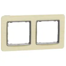 Schneider SEDNA frame. cover double birch