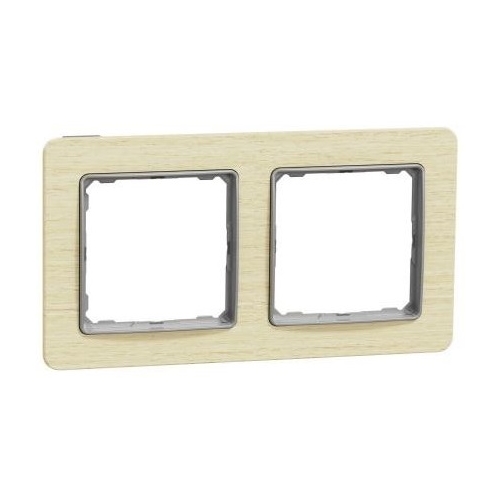 Schneider SEDNA frame. cover double birch
