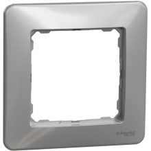 Schneider SEDNA frame cover single aluminum
