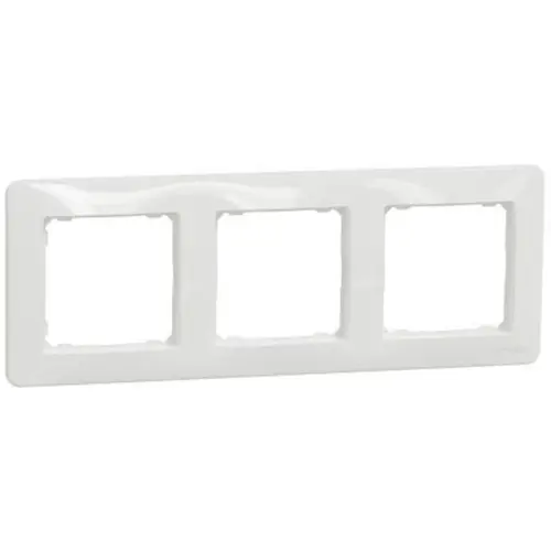 Schneider SEDNA frame. cover triple white