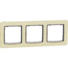 Schneider SEDNA frame. covering triple birch