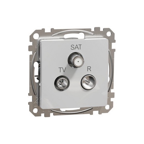 Schneider SEDNA plug-in satellite TV-R/SAT continuous aluminum