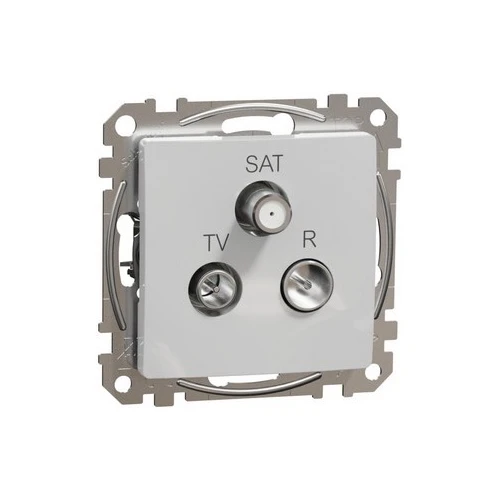Schneider SEDNA plug-in satellite TV-R/SAT continuous aluminum