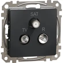 Schneider SEDNA plug-in satellite TV-R/SAT continuous anthracite