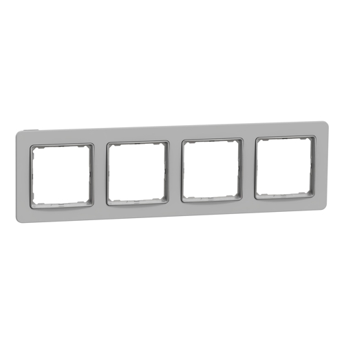 Schneider SEDNA rám.krycí čtyřnásobný šedý kámen