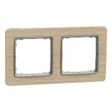 Schneider SEDNA rám.krycí dvojnásobný bříza