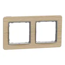 Schneider SEDNA rám.krycí dvojnásobný bříza