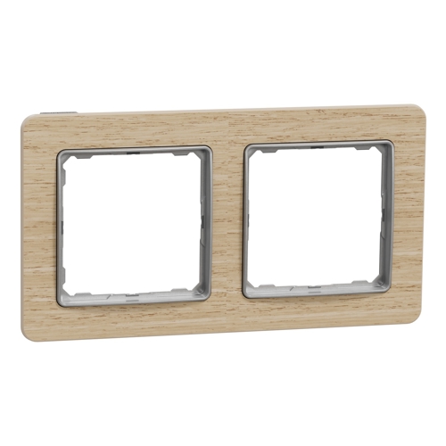 Schneider SEDNA rám.krycí dvojnásobný bříza