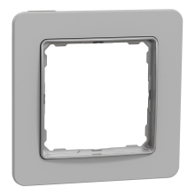 Schneider SEDNA rám.krycí jednonásobný šedý kámen