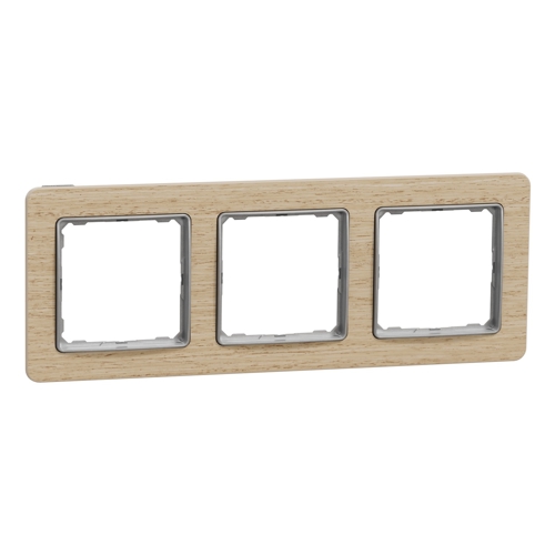 Schneider SEDNA rám.krycí trojnásobný bříza