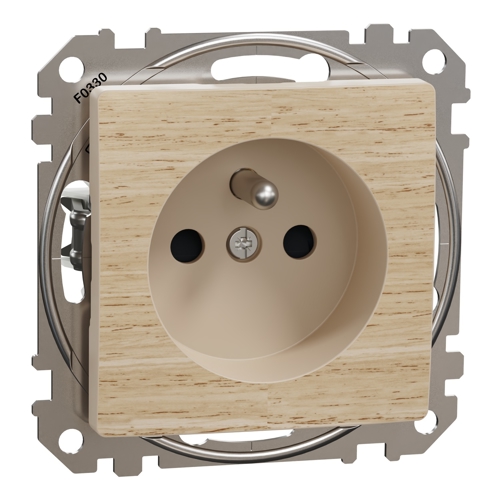 Schneider SEDNA zásuv.síťová 2P+PE 16A bezšroub.det.clonky bříza