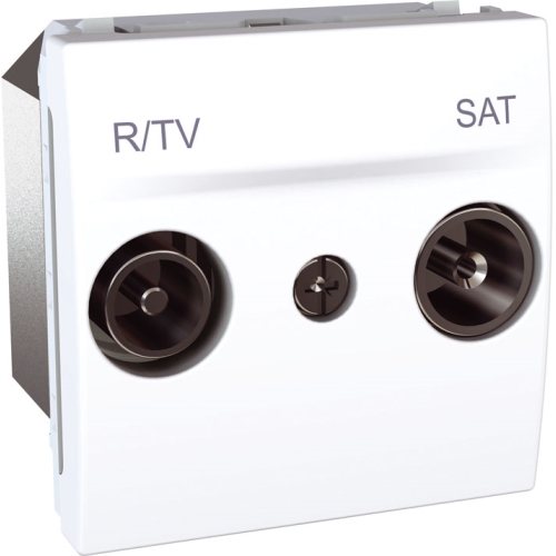 Schneider UNICA movement 2-module plug-in antenna TV/R-SAT POLAR; end