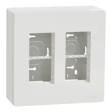 Schneider Unica System+ centrální jednotka 2x4 krabice moduly na.omítku ; bílá